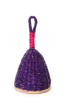 Purple and Pink Woven Elephant Grass Rattles