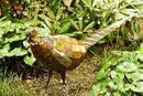 Recycled Metal Pheasant Sculpture from Zimbabwe