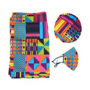 African Print Head Wrap/Mask/Hat Set