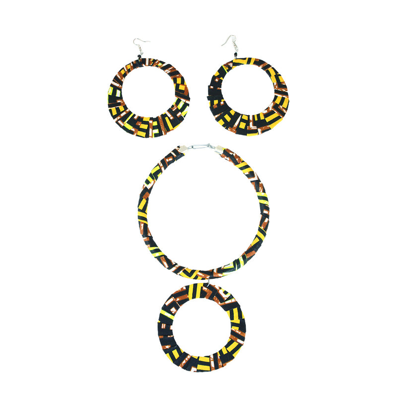 Kitenge Loop Choker Set