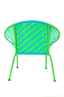 Green & Aqua Petite Peekaboo Chair