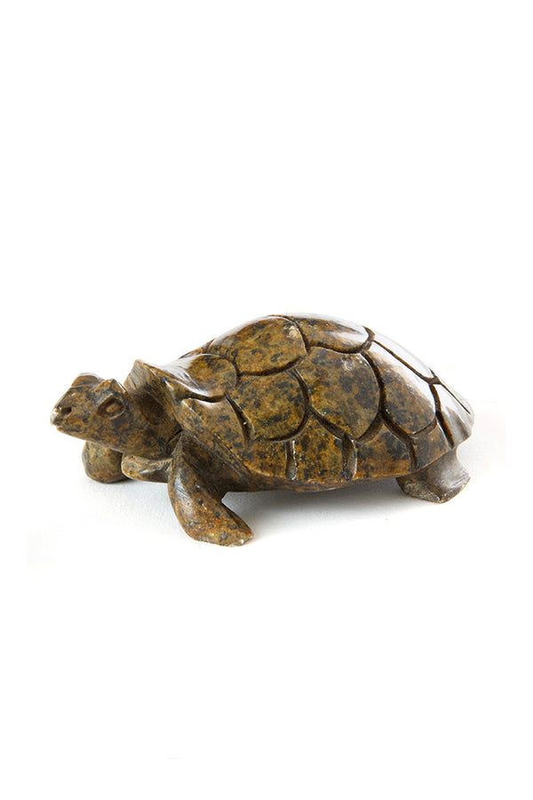 Stone Box Turtle Sculpture from Zimbabwe