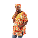 Embroidered African Print Dashiki
