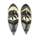 Small Ghana Fang Mask - Symbol Brown