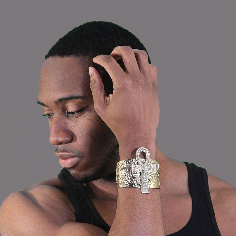 Ankh Cuff: Gold