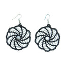 Black & White Maasai Bead Earrings