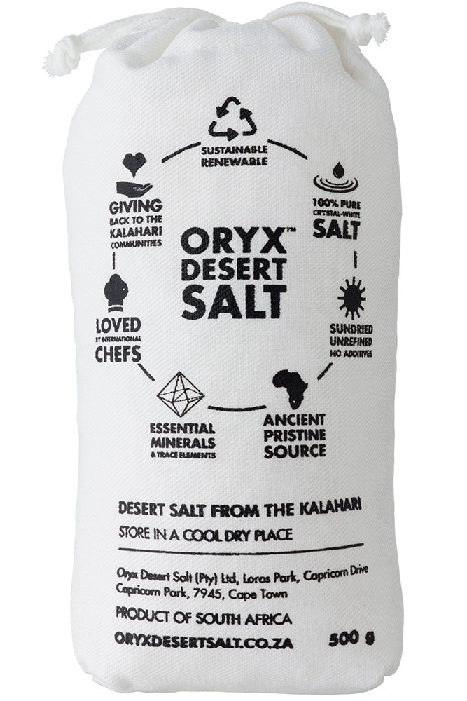 Oryx Desert Salt Fine Salt in Handmade Cotton Bag