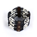 6-Strand Beaded Bone Bracelet