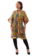African-Made Kente Mesh Cape-Jacket