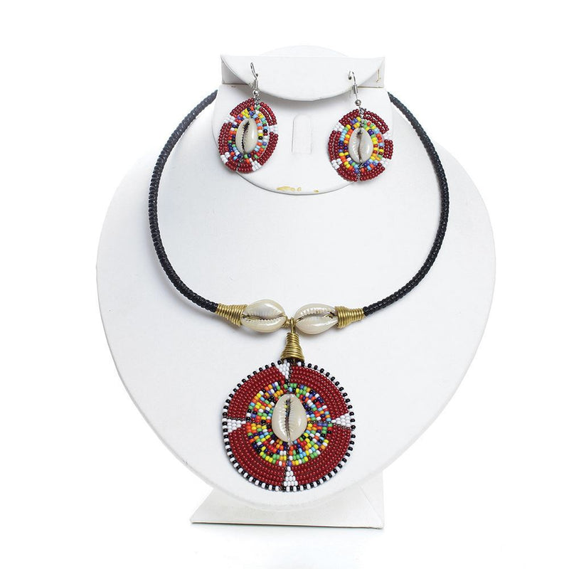 Ceremonial Maasai Choker & Earrings