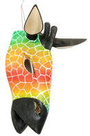Kenyan Hand Painted Jacaranda Giraffe Mask