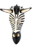 Kenyan Hand Painted Jacaranda Zebra Mask