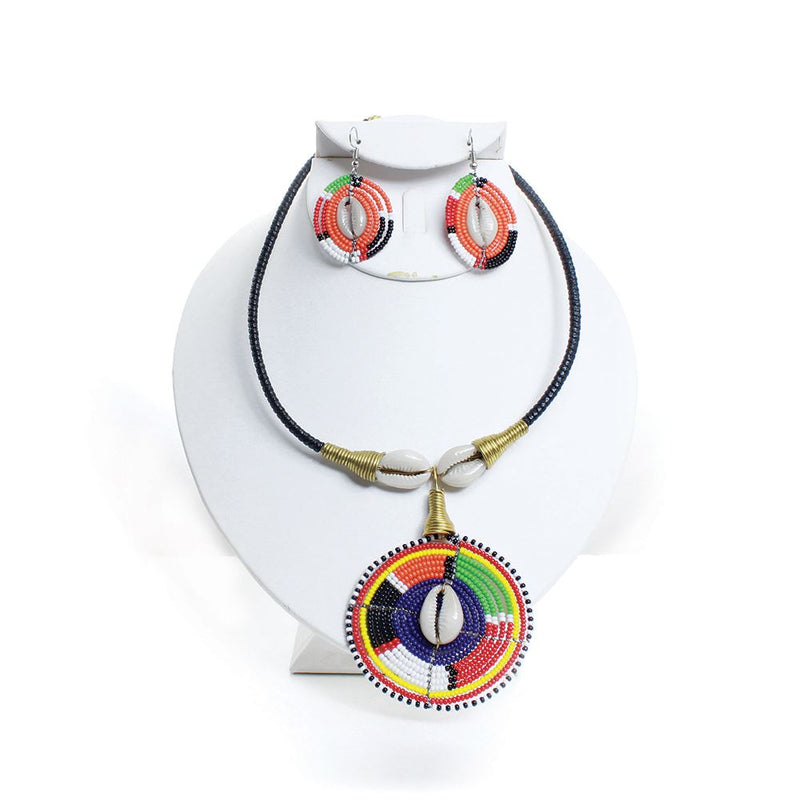 Ceremonial Maasai Choker & Earrings