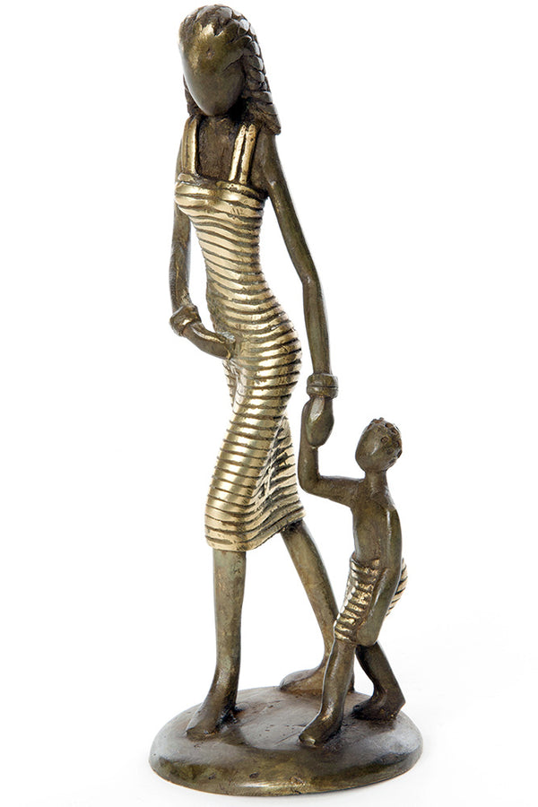 Lustrous Life Mother and Toddler Sculpture