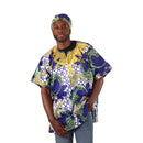 Embroidered African Print Dashiki