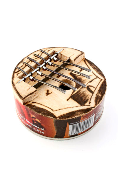 Small Round Recycled Tin Can Kalimba