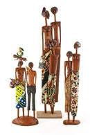 African Agrarians Sandalwood Sculpture