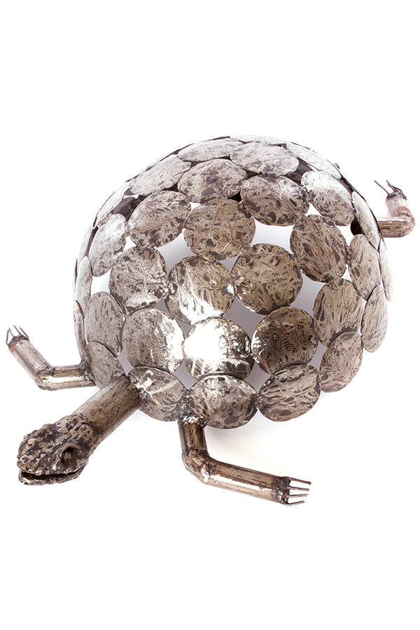 Large Recycled Metal Tortoise Sculpture