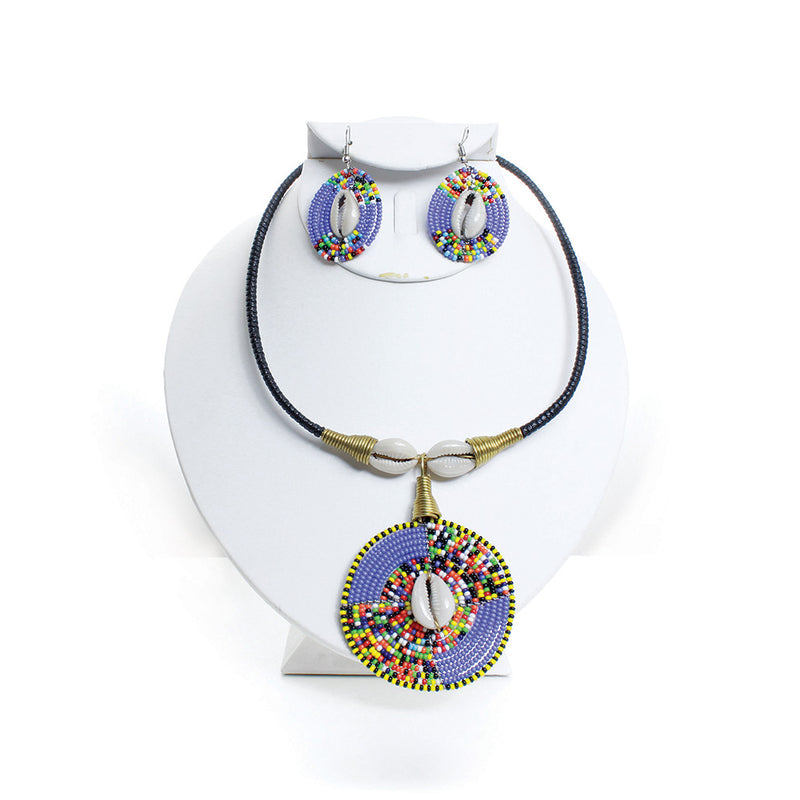 Ceremonial Maasai Choker & Earrings