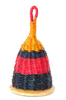 Purple, Pink & Orange Woven Elephant Grass Rattles
