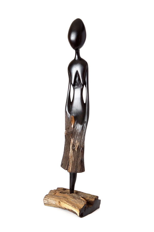 Mrs. Maputo Mozambican Blackwood Sculpture