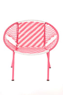 Pink & White Petite Peekaboo Chair