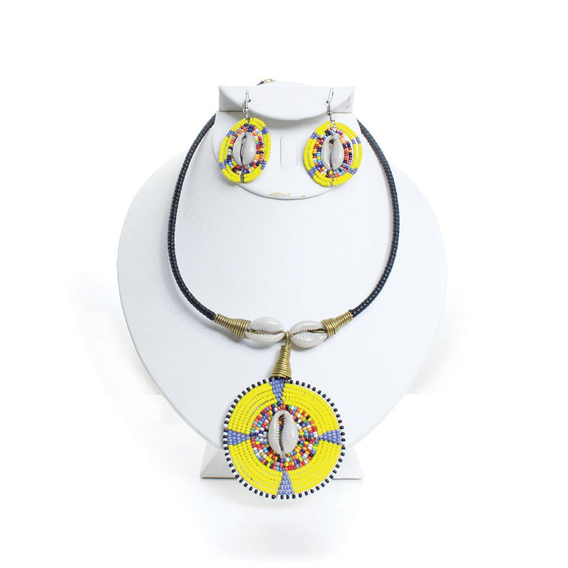 Ceremonial Maasai Choker & Earrings