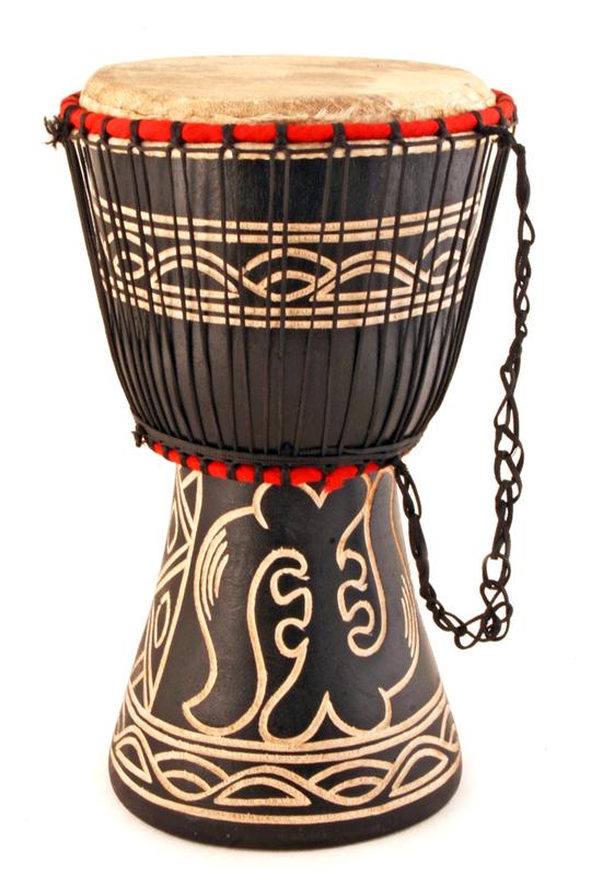 Ghanaian Djembe Hand Drum Assorted Patterns