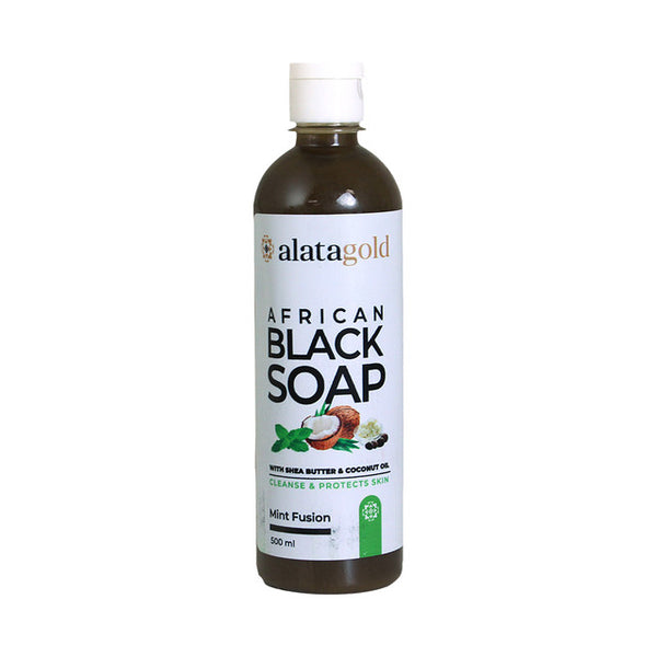 AlataGold African Black Soap - Mint Fusion 500 ml