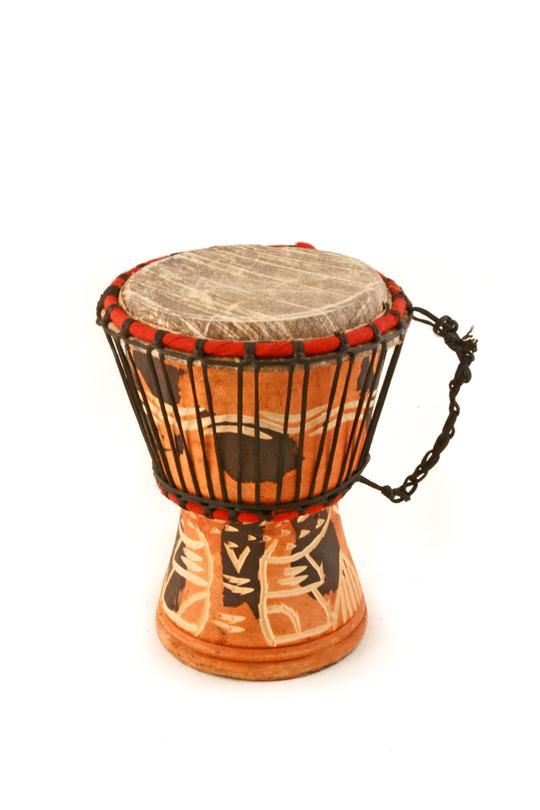 Ghanaian Djembe Hand Drum Assorted Patterns