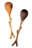 Hand Carved Wild Olive Wood Branch Spoon
