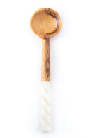 Spiral Handle Wild Olive Coffee Spoon