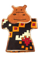Tanzanian Kanga Hippo Hand Puppet