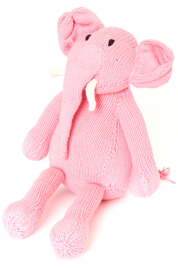 Kenana Knitters Icing Pink Gentle Tembo Cotton Elephant