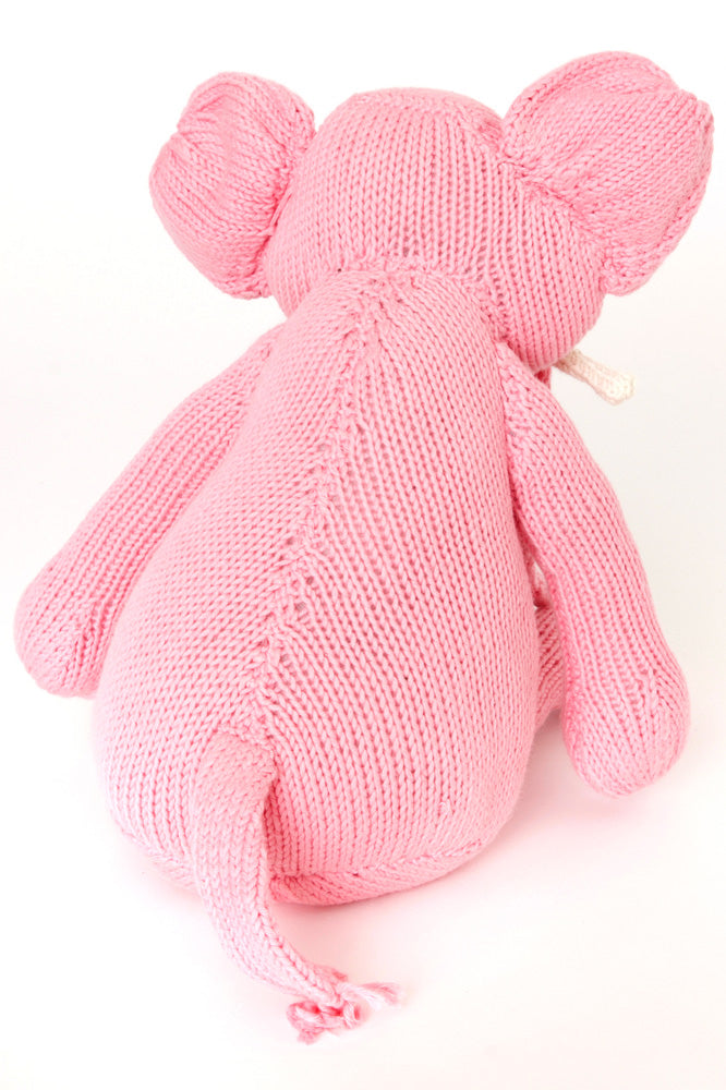 Kenana Knitters Icing Pink Gentle Tembo Cotton Elephant