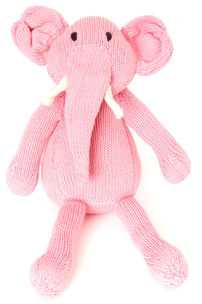 Kenana Knitters Icing Pink Gentle Tembo Cotton Elephant