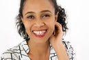 Kenyan Brass & Cow Horn Torpedo Earrings