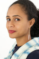 Kenyan Brass and Cow Bone Javelin Earrings