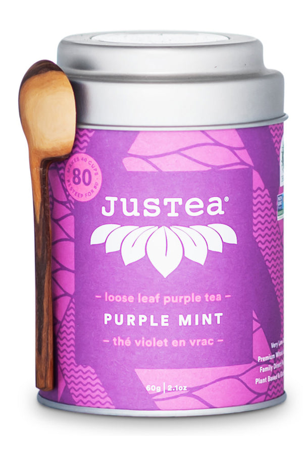 JusTea Purple Mint Loose Leaf Tea
