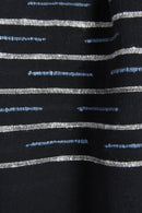 Ethiopian Henok Cotton & Silk Scarf with Blue Accents