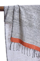 Ethiopian Stella Shawl with Coral Border