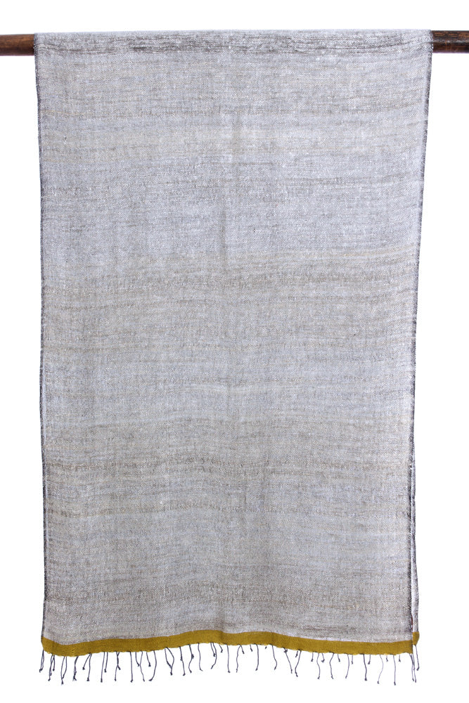 Ethiopian Stella Shawl with Olive Border