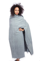 Periwinkle Ethiopian Cotton Gabi Body Shawl
