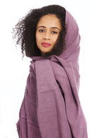 Plum Ethiopian Cotton Gabi Body Shawl