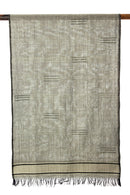 Pewter Shimmer Ethiopian Cotton Triad Shawl