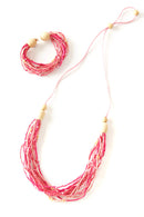 Compassion Multi-Strand Zulugrass & Acacia Wood Cause Necklace