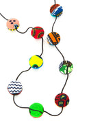 Nana Yaa's Eye Candy Cloth Button Necklace