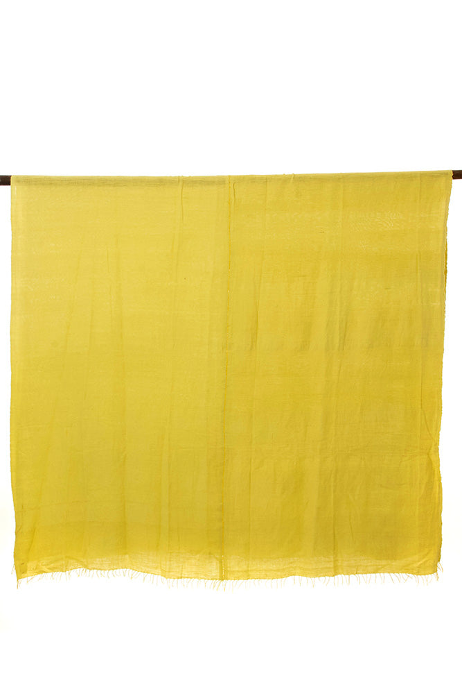 Lemon Ethiopian Cotton Gabi Body Shawl