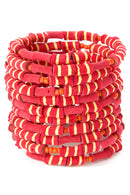 Sundown Recycled Flip Flop Coil Bracelet