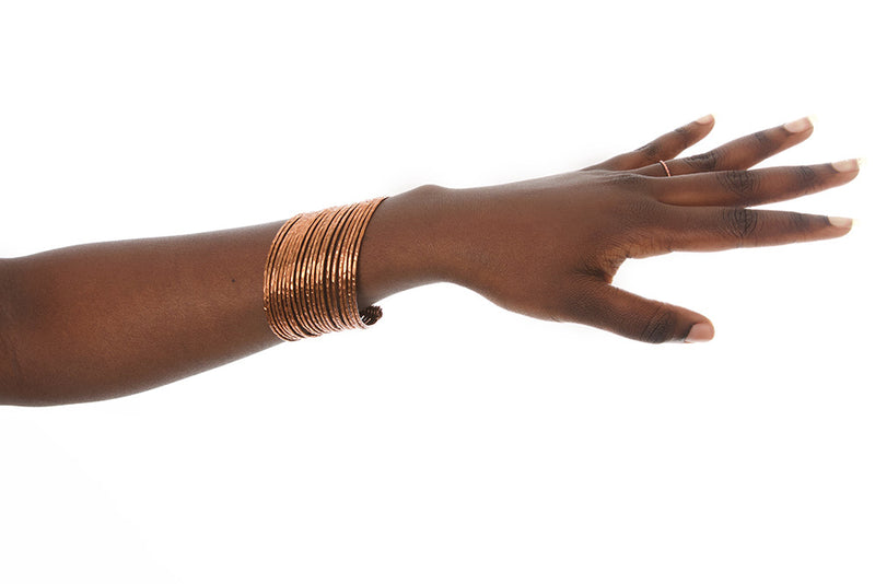 Stacked Copper Cuff Bracelet